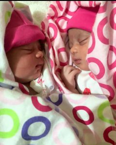 Late Zoe Avadoo Imbul with her twin sister Chole Imbul