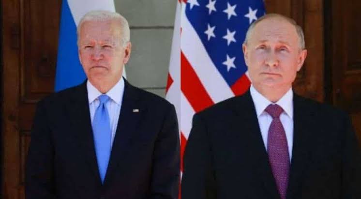 Presidents Joe Biden and Vladmir Putin