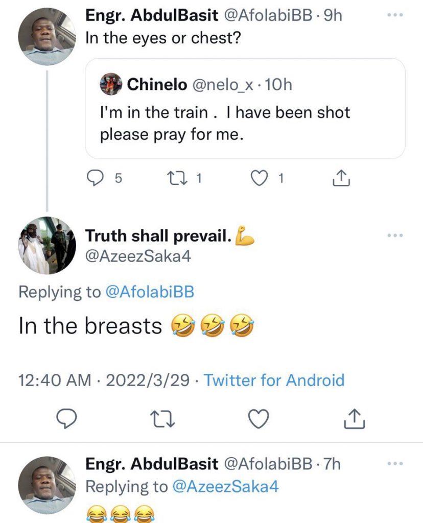 Responses to Chinelo's Tweet