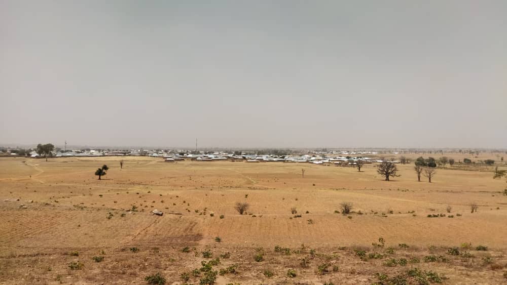 Overview of community where Ibrahim Sanusi resides. Most houses here have no fences or gates, unlike that of the Sanusis. Photo was captured from atop the hill where Ibrahim's captors stopped before journeying to unknown hideout. 