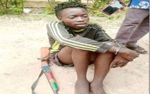 Ahamad Muhammad: Nabbed by local hunters, paraded by the police
