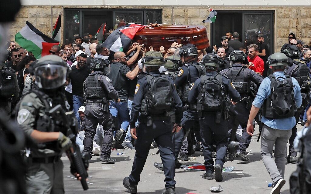 After 'Killing' Journalist Shireen Abu Akleh, Israeli Forces Attack Mourners at Her Funeral