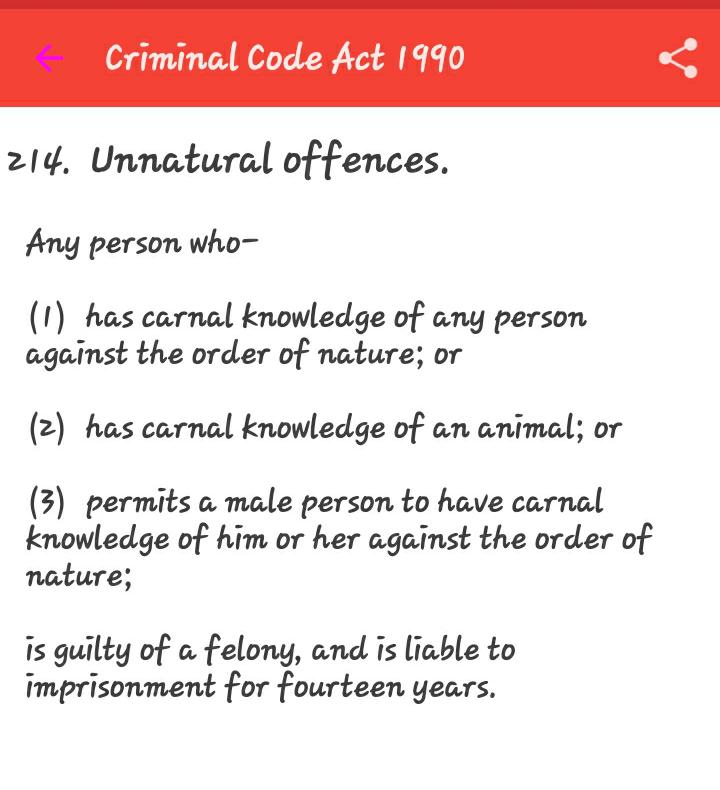 The Criminal Code Act of 1990, Section 214