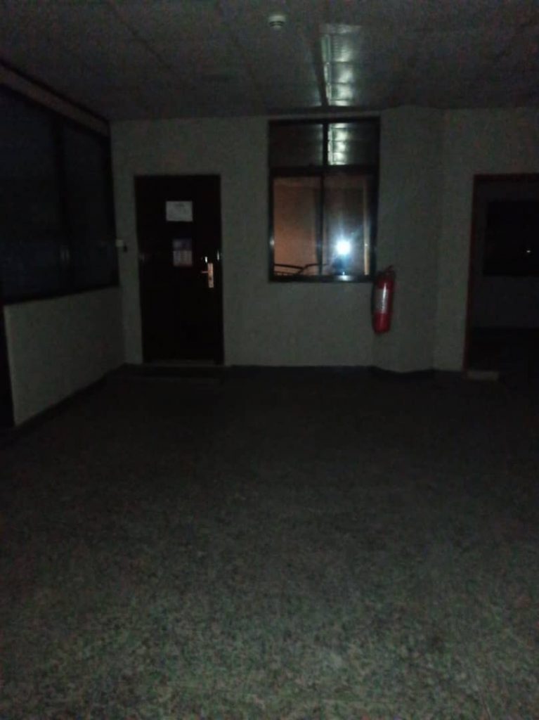 Darkness inside LTV just on Saturday. The station went off air as a result.