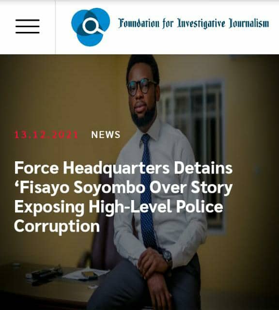 FIJ's news report on 'Fisayo Soyombo's Detention.