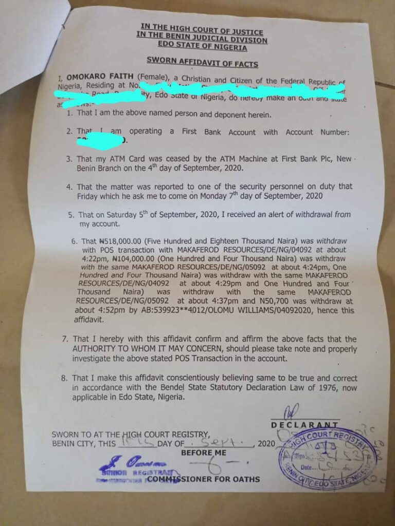 Court Order Obtained By Omokaro