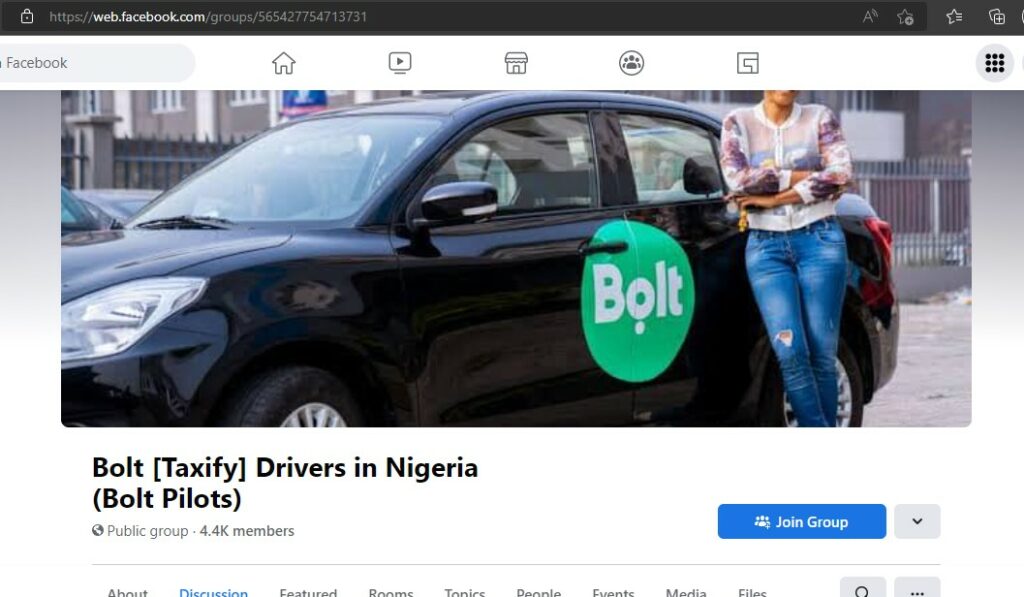 People ask and offer verified Bolt drivers' accounts on Facebook groups, such as this one.