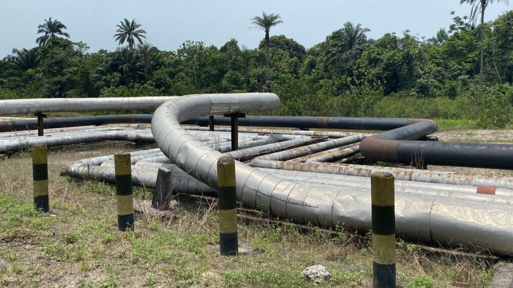 NNPC oil pipelines inside Warri refinery