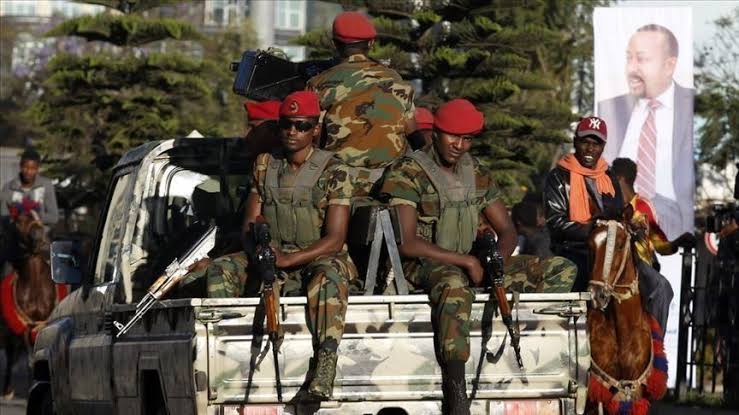 Ethiopian Soldiers.      Photo Credit: Tigray Times
