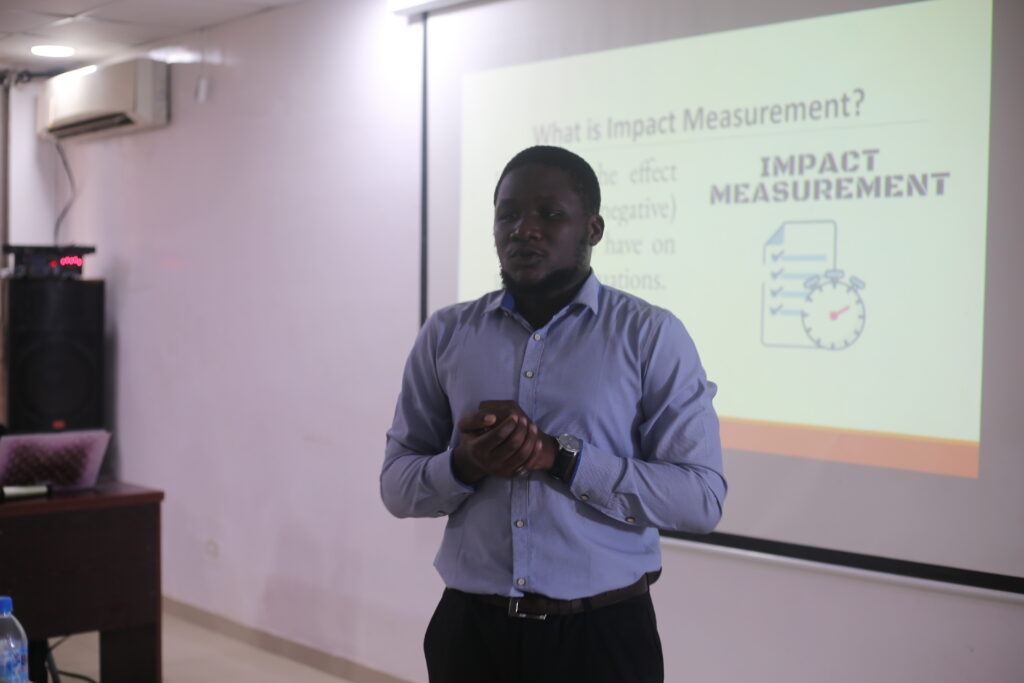 Abdumalik Adesokan engaging participants