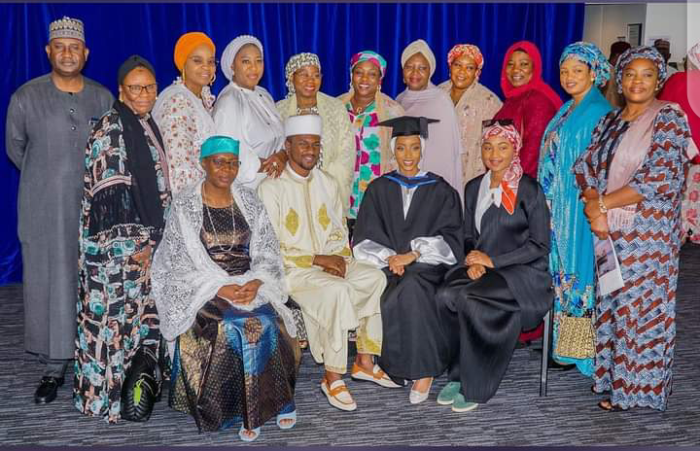 The Buhari family at Zahra's Graduation