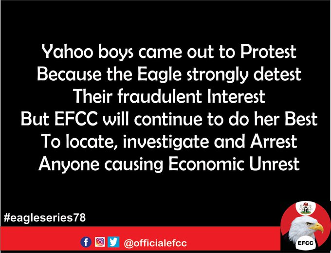 Notice put out by EFCC