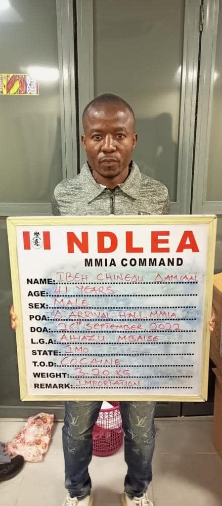 Ibeh chinedu also arrested by NDLEA