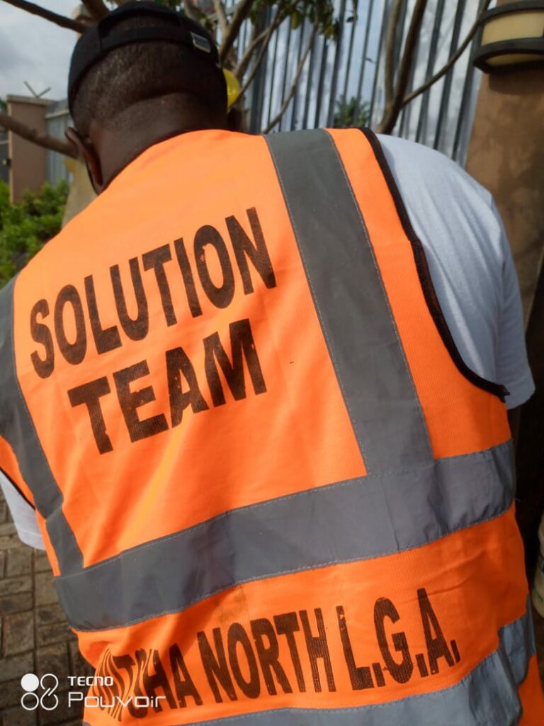 A member of the Anambra State task force, also known as the Solution Team, from Onitsha North 