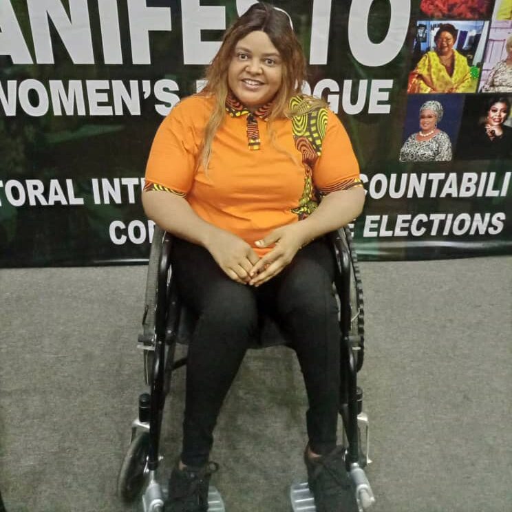Mrs Angelina Ugben (a person living with disability)