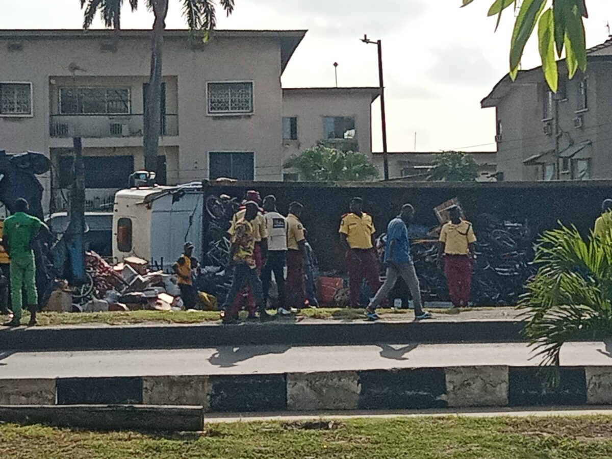 LASTMA officials at the site