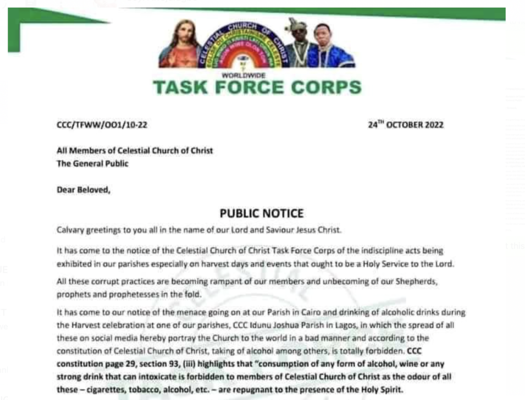 Press release from the CCC task force