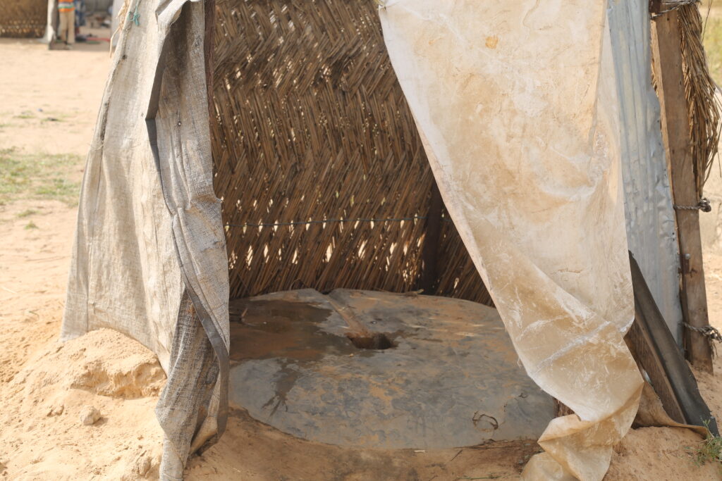 Toilet used by dwellers in IDP