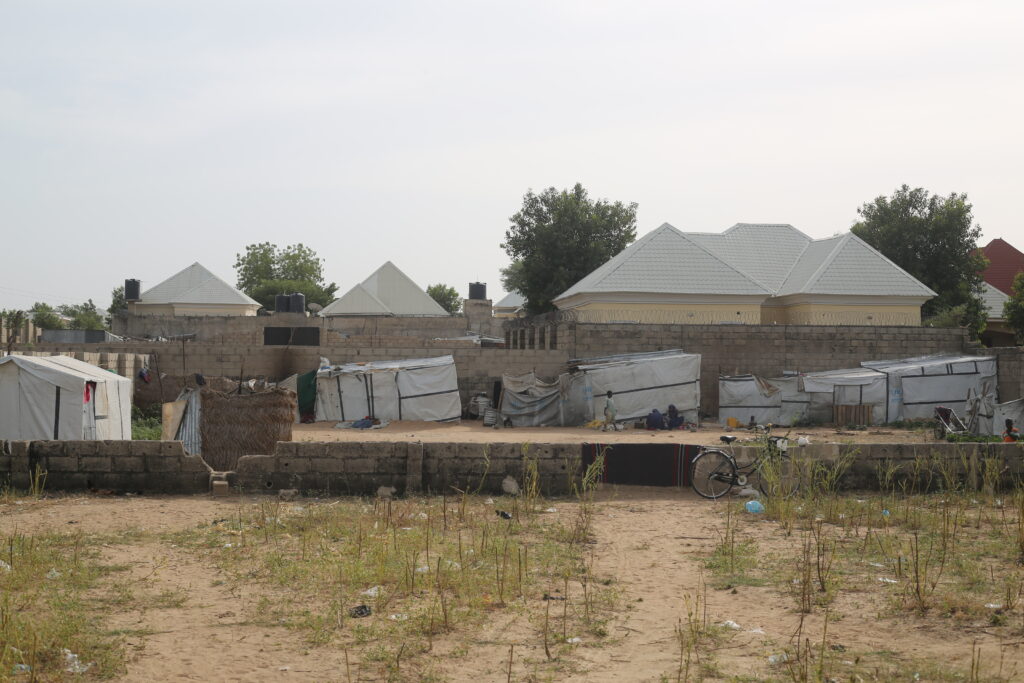 
Open space where Abubakar and some other IDPs reside. 