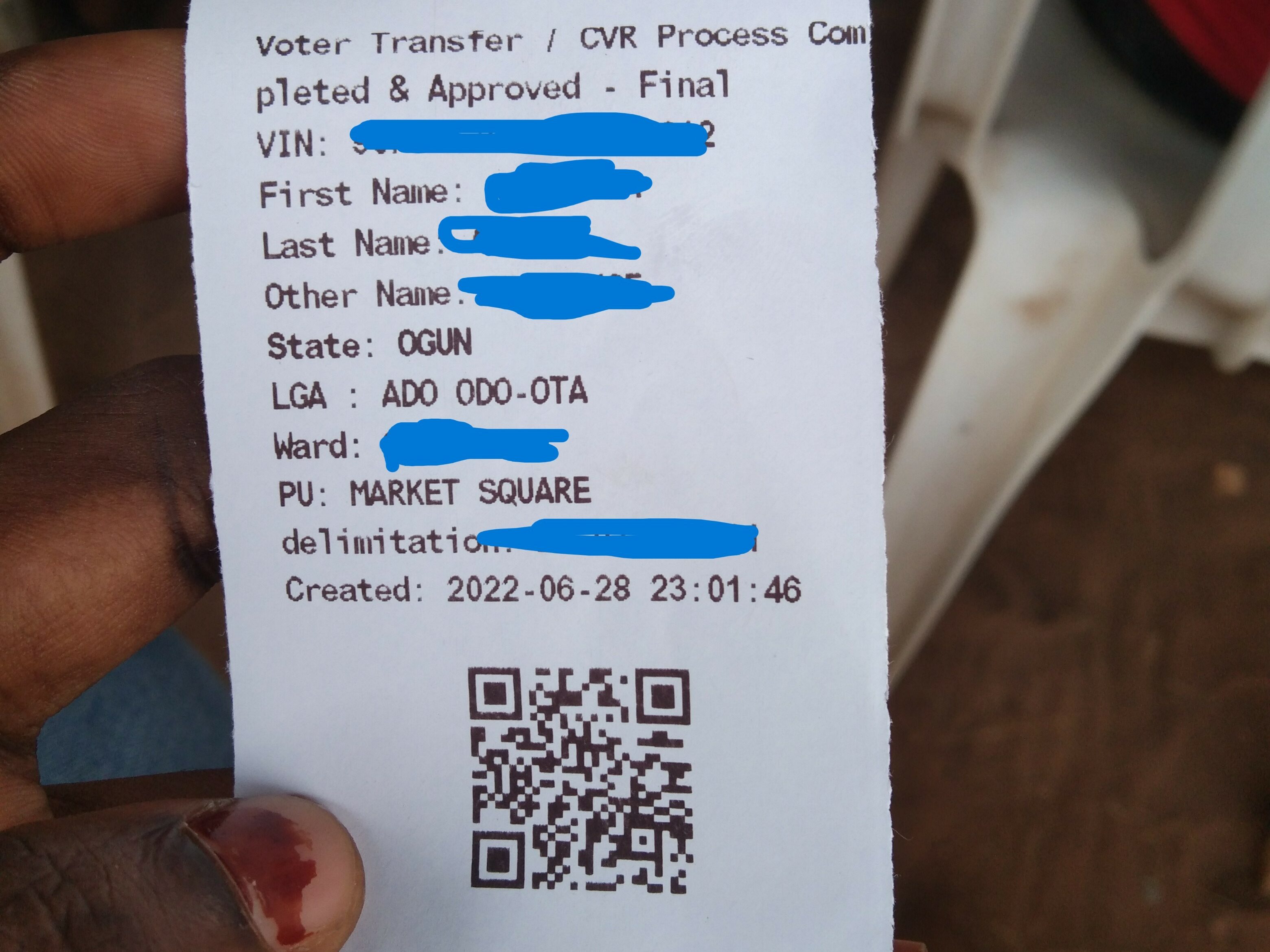 REPORTER'S DIARY: At Ado Odo/Ota INEC Office, PVC Collection Is Not Entirely Free￼