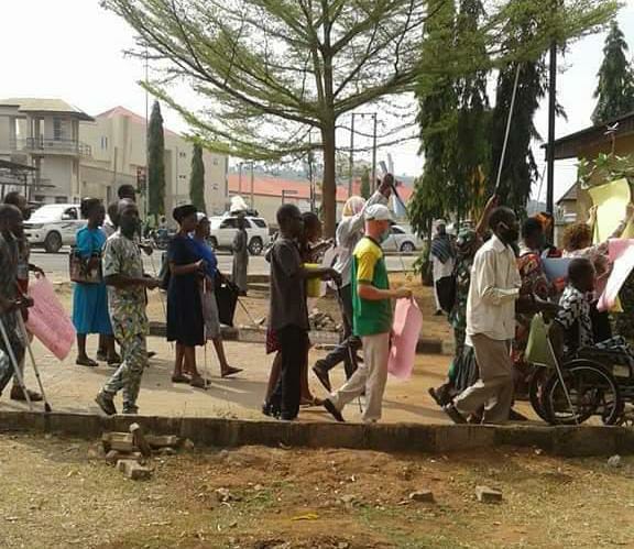 PWDs protest lack of employment in Ekiti State, 2021