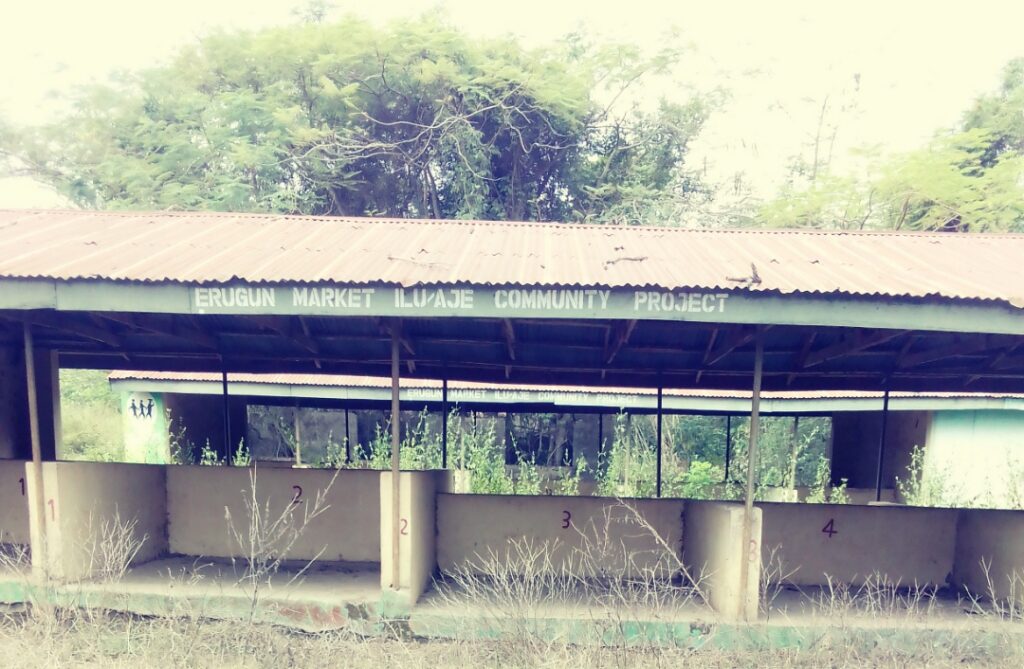 Abandoned Ilu Aje market