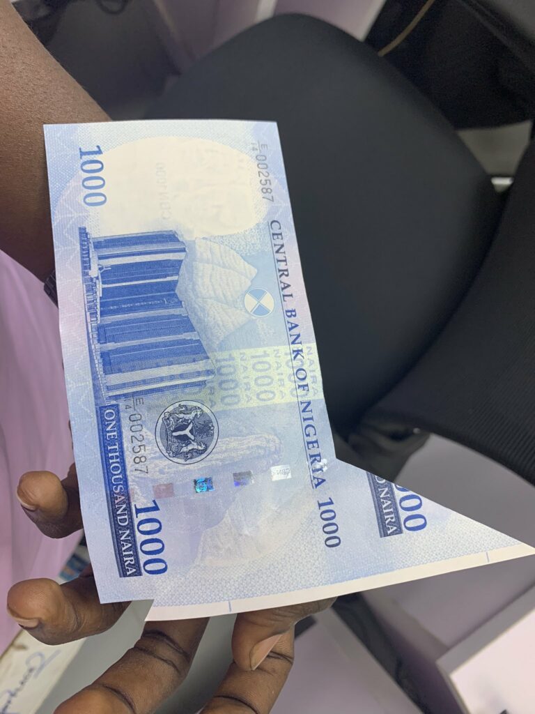 New 1000 naira note
