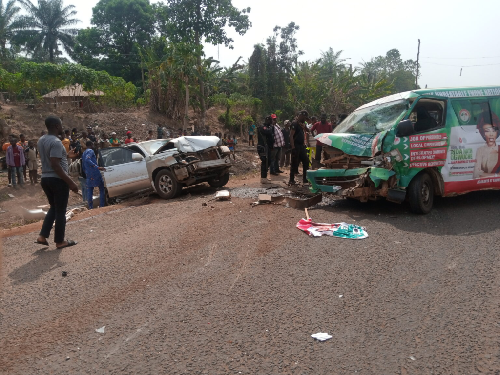 Scene of the convoy's  accident