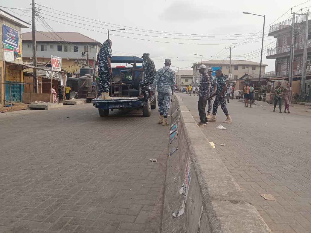 PHOTOS: Police Chase, Arrest Lagos Youths Playing Football on Election Day
