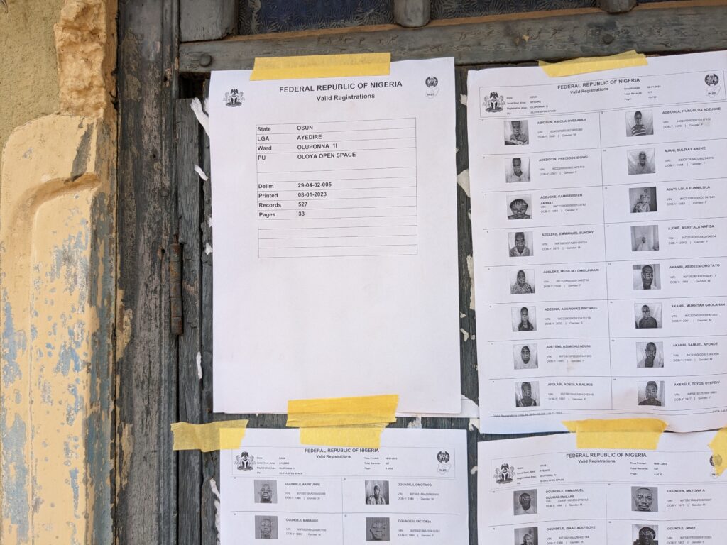 Polling unit information in Ayedire LGA Osun
