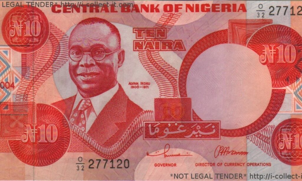 N10 banknote before polymer redesign