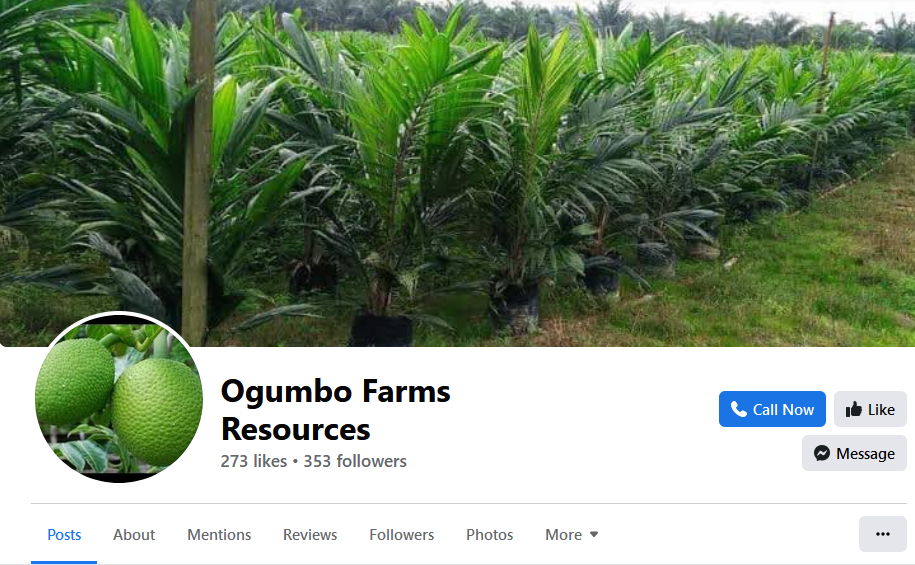 Another Facebook page run by Ogumbo farms.