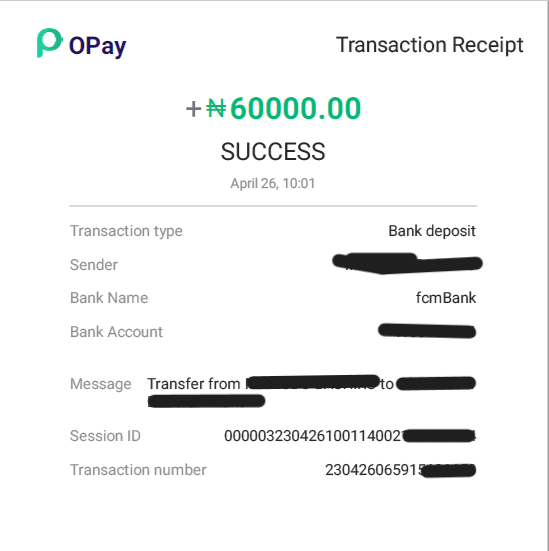 the refund from FCMB