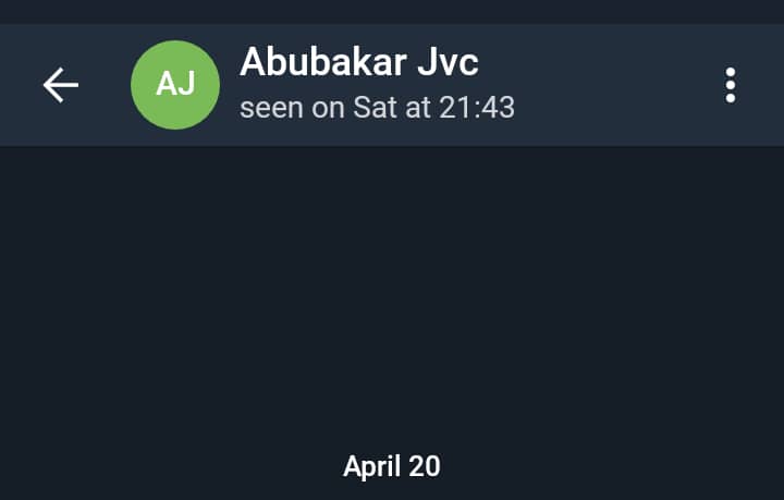 screenshot showing last seen of a Nigerian student in Sudan