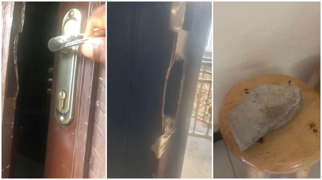 An occupant's home broken into by EFCC officials
