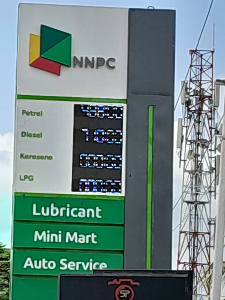 NNPC's reviewed pump price
