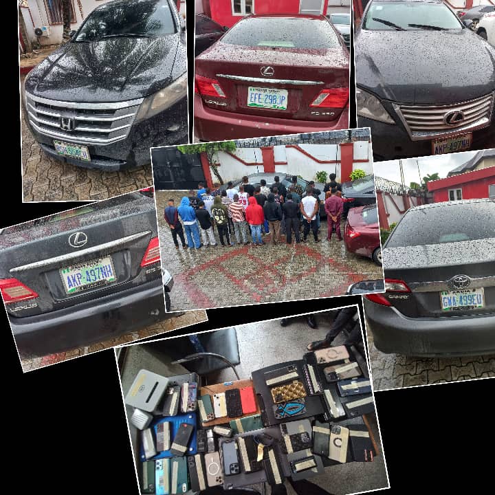 Items Recovered from the suspects as released by EFCC