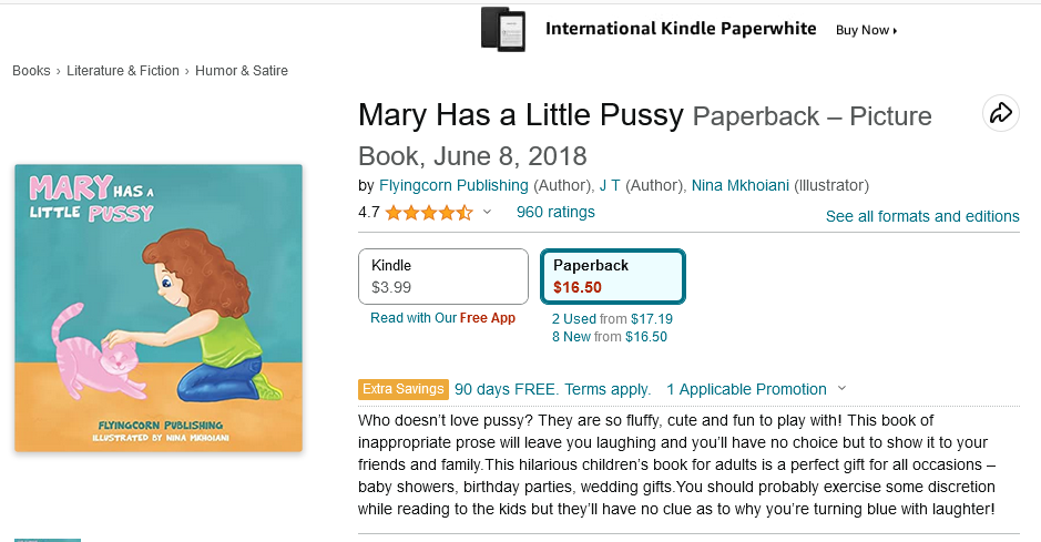 Book description on Amazon