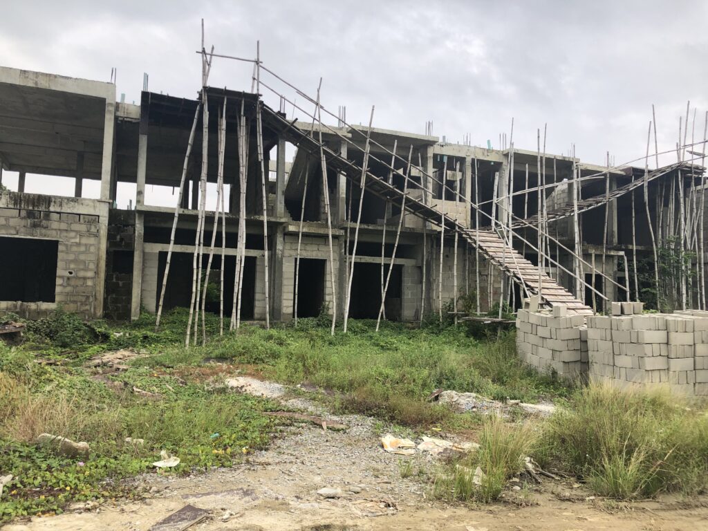 An incomplete structure in Landwey's Milton Estate