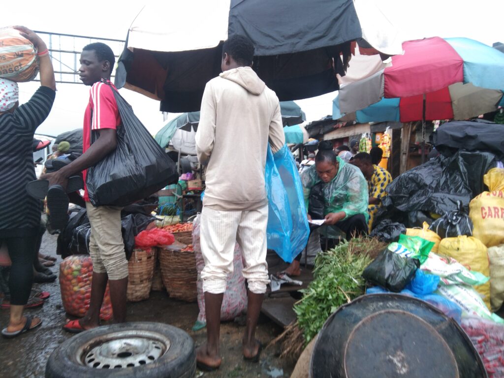 Traders at Mile 12 market  Lagos