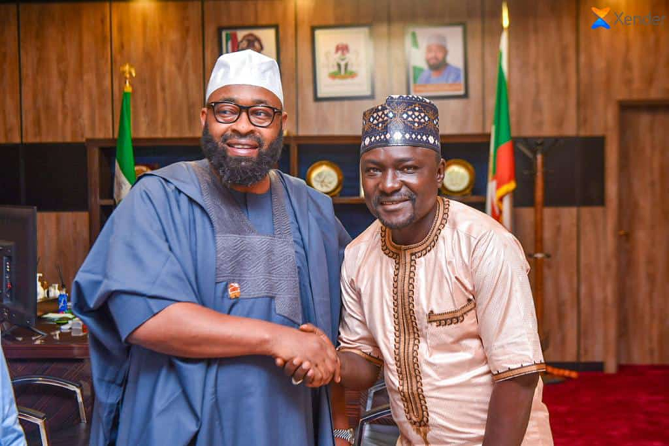 Mohammed Umaru Bago, Niger State Governor and Ibrahim Usman Adam, one of the leading actors in the illegal mining industry