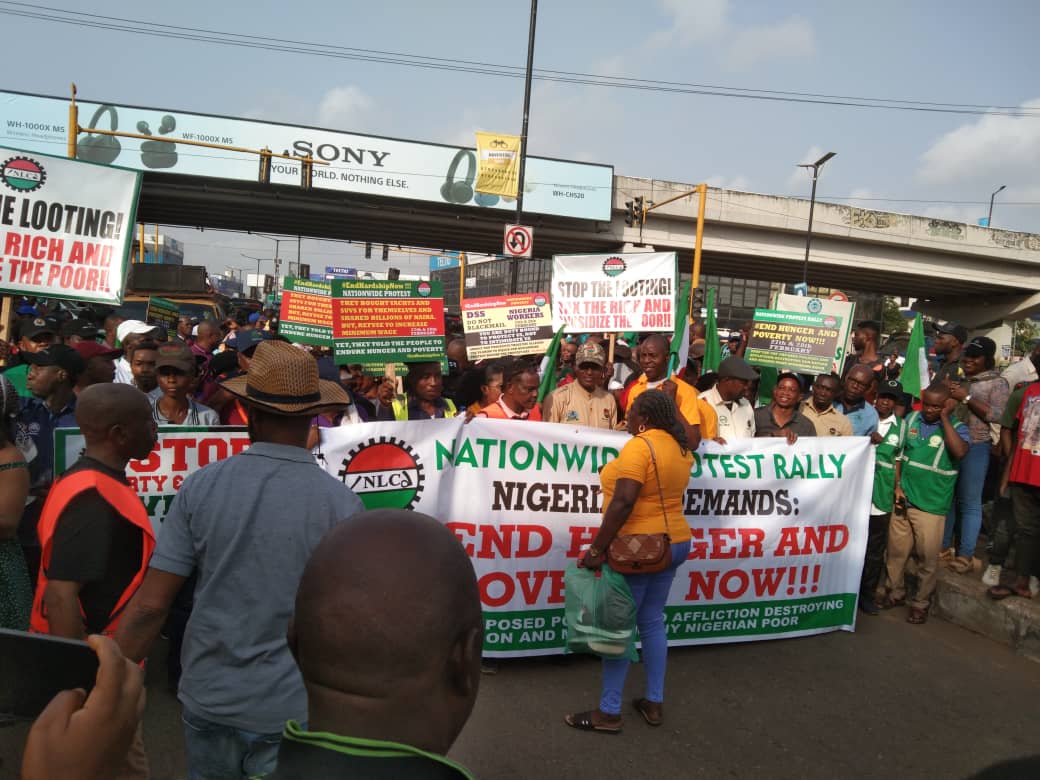 PHOTOS: Labour Unions Protest Rising Cost of Living in Lagos