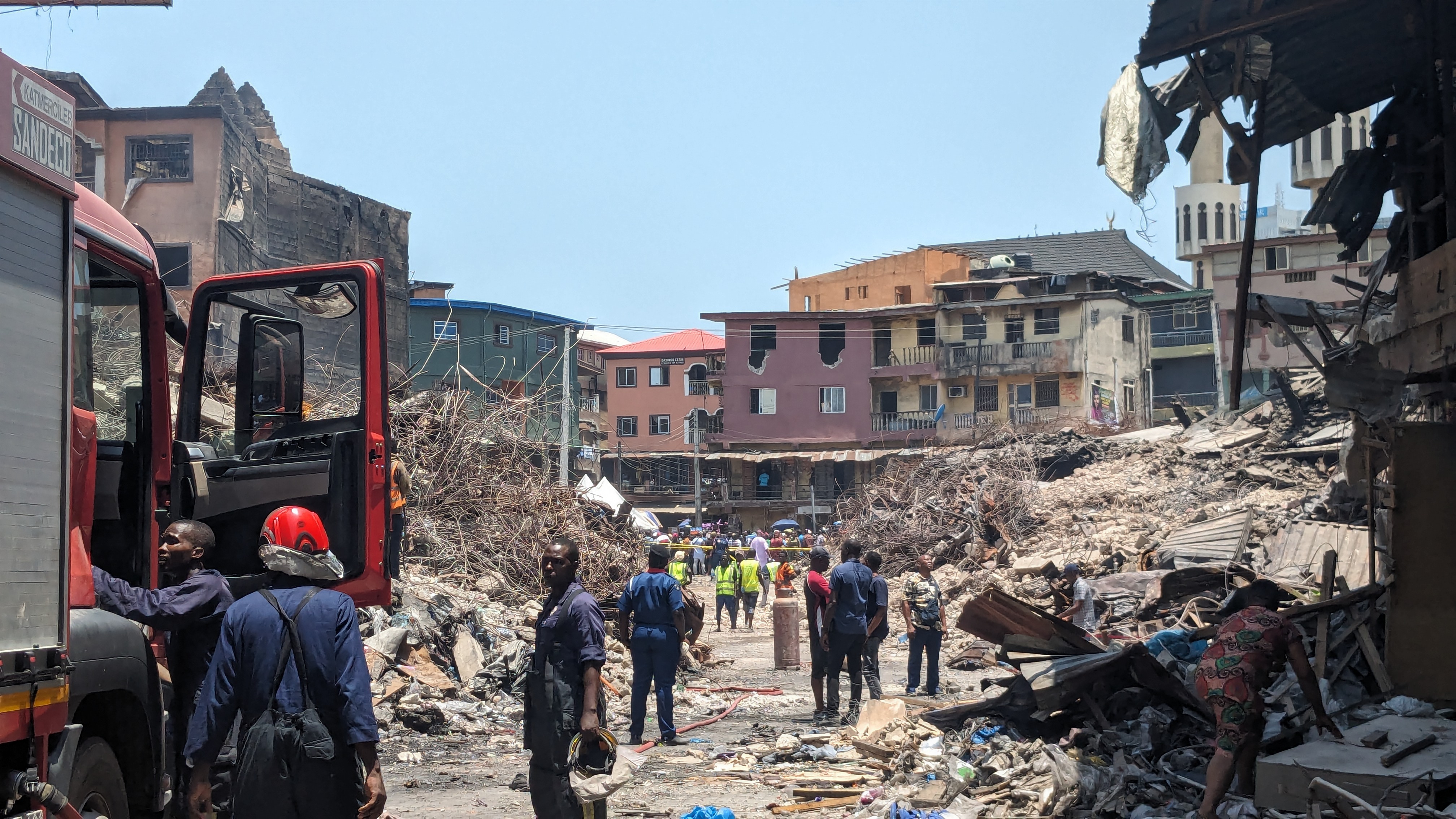 EYEWITNESS: Dosunmu Market Fire, Which Destroyed Goods Worth 'Trillions of Naira', Was Started by a Generator