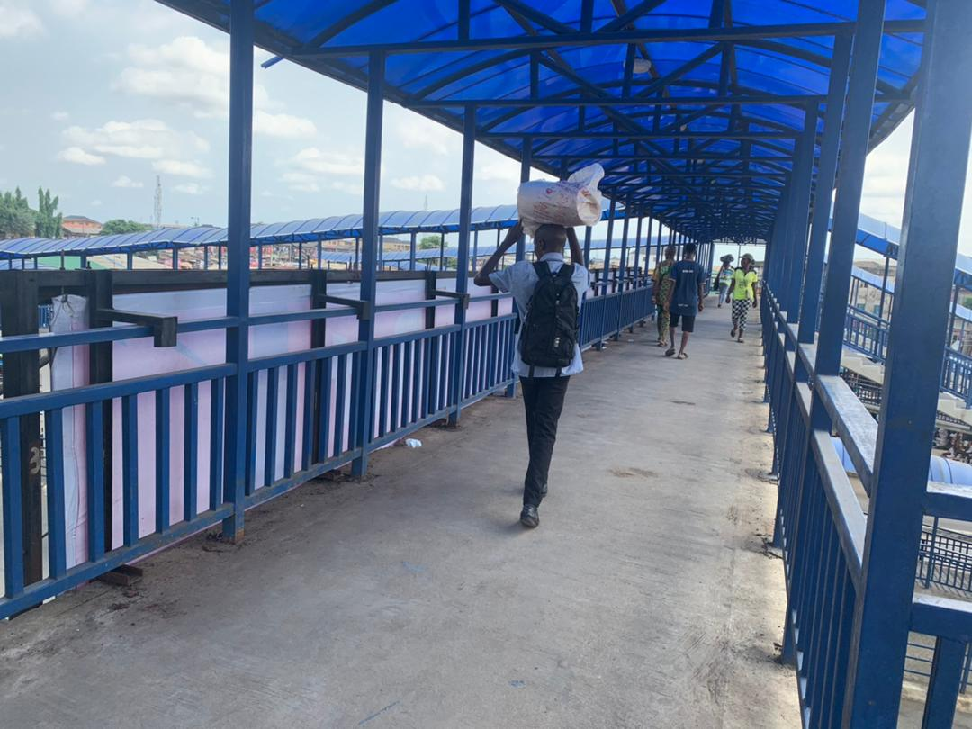 After FIJ's Story, LAGESC Cleans Iyana-Ipaja Pedestrian Bridge