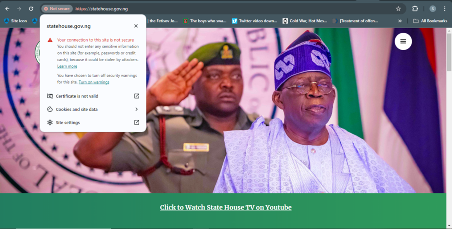 SPOTTED: 2 Weeks After Expiration, State House Website's Security Certificate Not Renewed