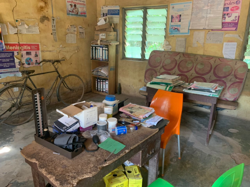 Inside the community health centre in Agbon-Ojodu