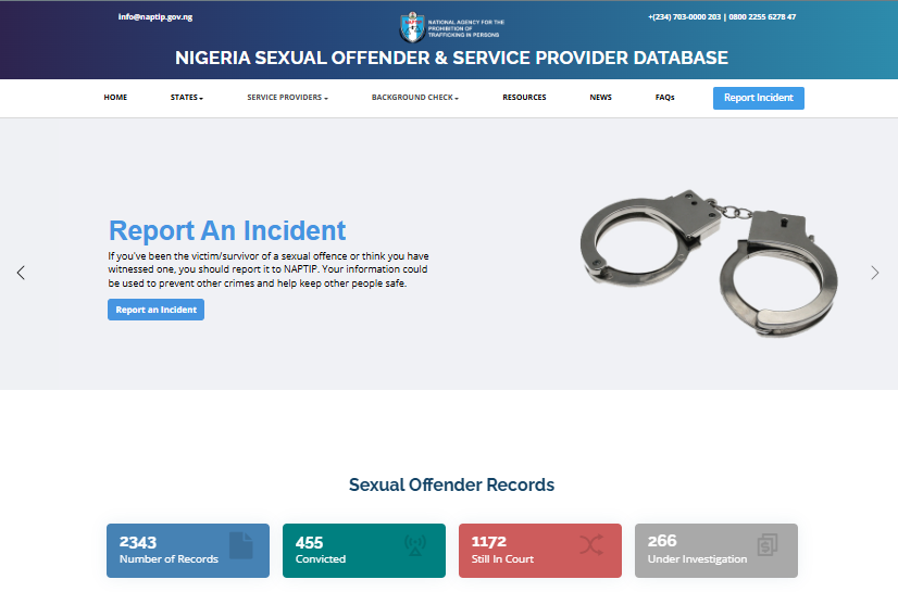 After FIJ's Story, NAPTIP's Register for Convicted Sex Offenders Becomes Accessible