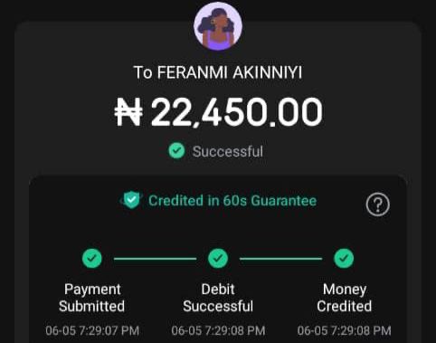 Holding On to Erroneous N22,450 Credit, PalmPay Customer Feranmi Akinniyi Tells Sender to 'Do Anything You Want'
